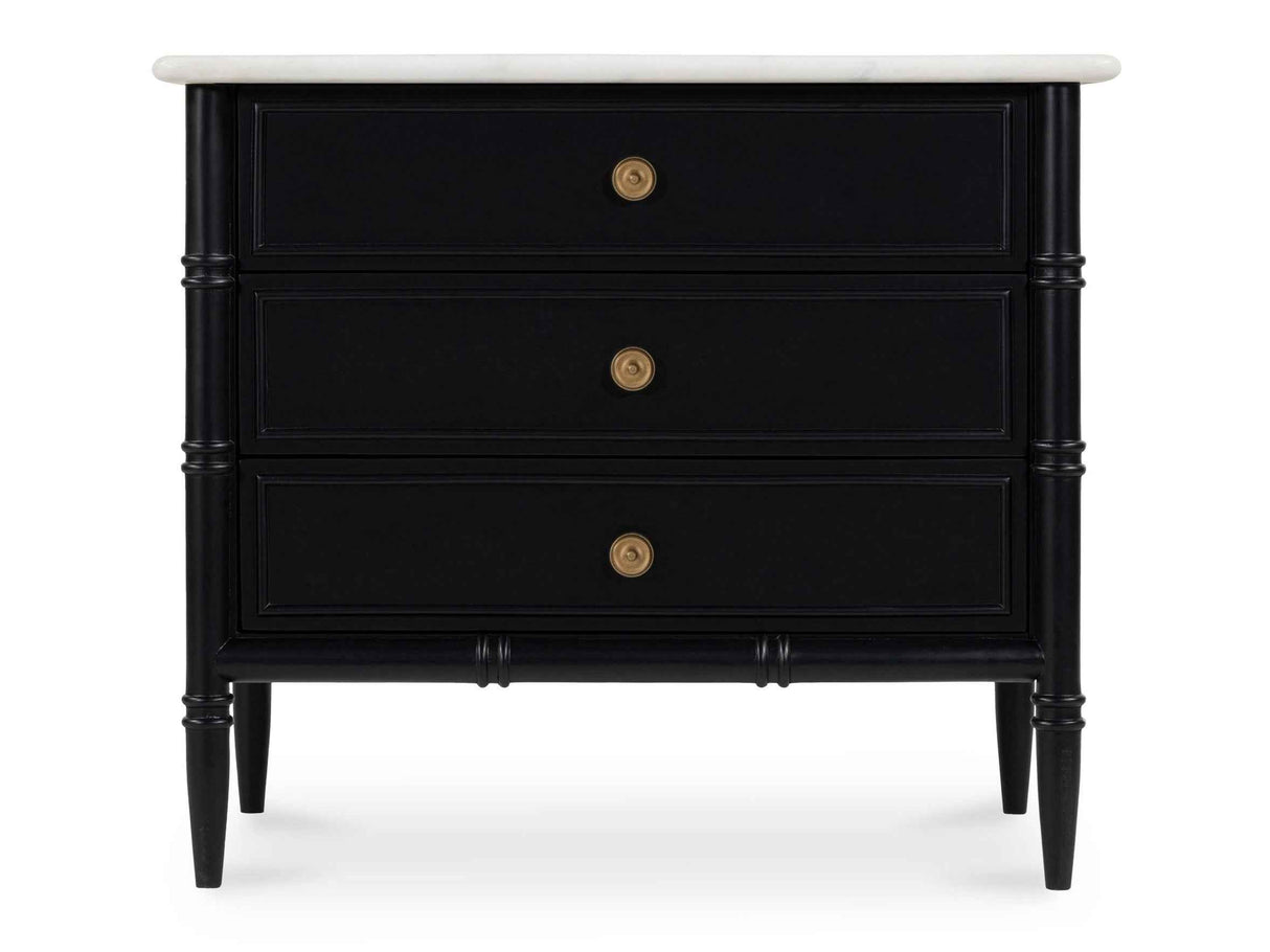 Eleanor Black Nightstand by Moe's Home at Eve Furniture