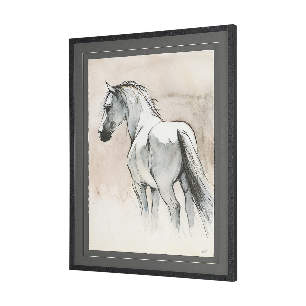 Elegant Beauties I by Mercana Studio Hand-Embellished Framed Artwork Matted Under Glass by Mercana at Eve Furniture