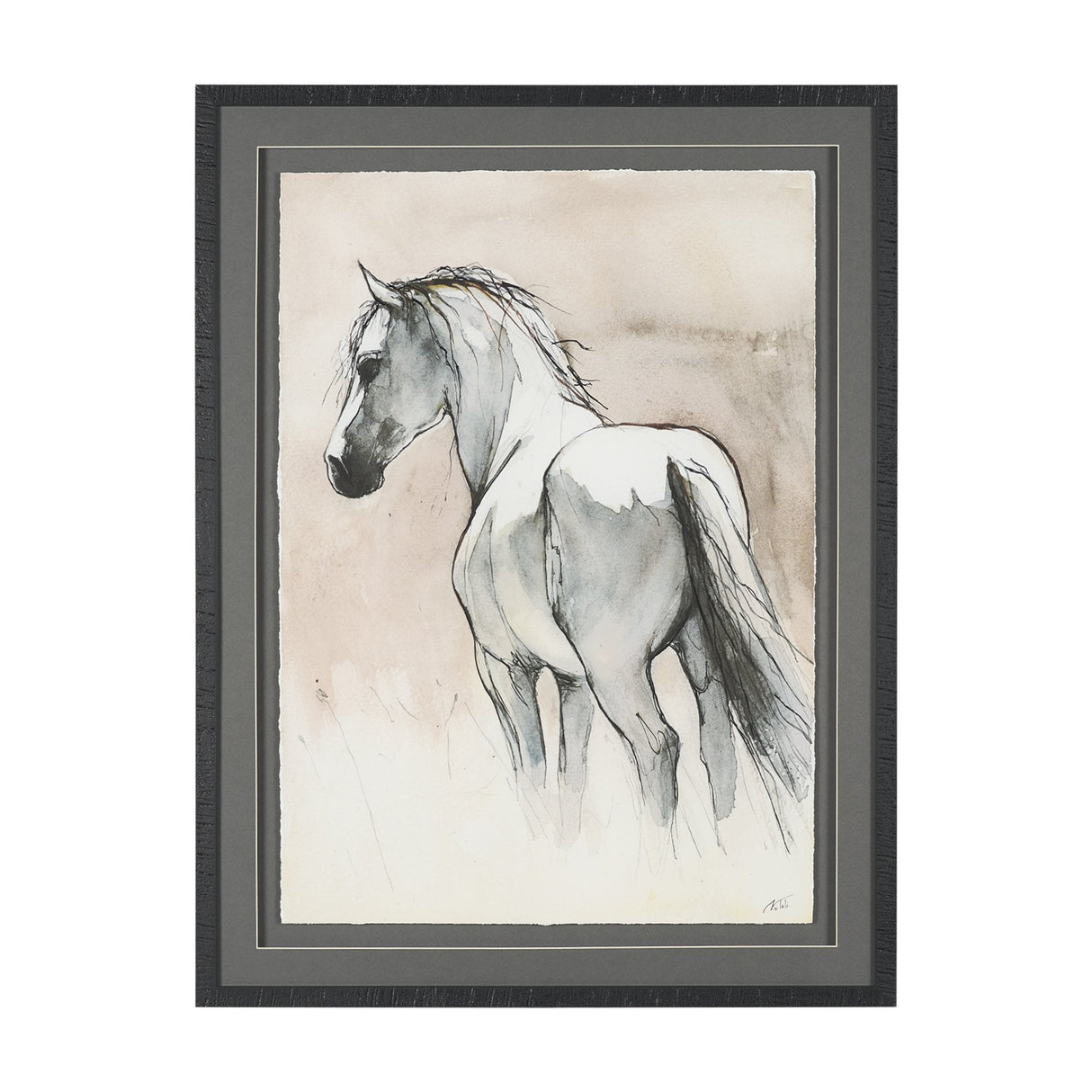 Elegant Beauties I by Mercana Studio Hand-Embellished Framed Artwork Matted Under Glass by Mercana at Eve Furniture