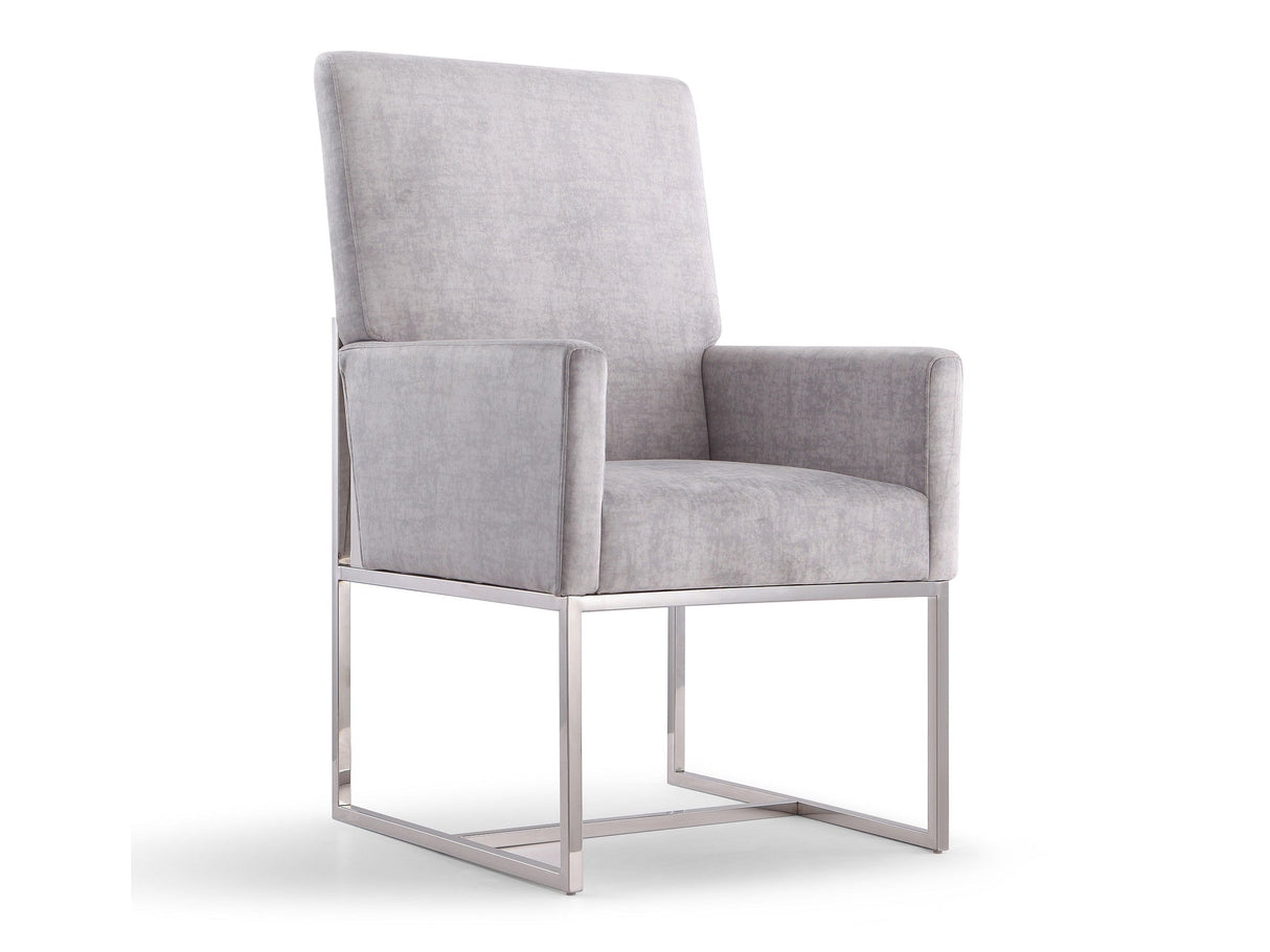 Element Dining Armchair in Grey by Manhattan Comfort at Eve Furniture