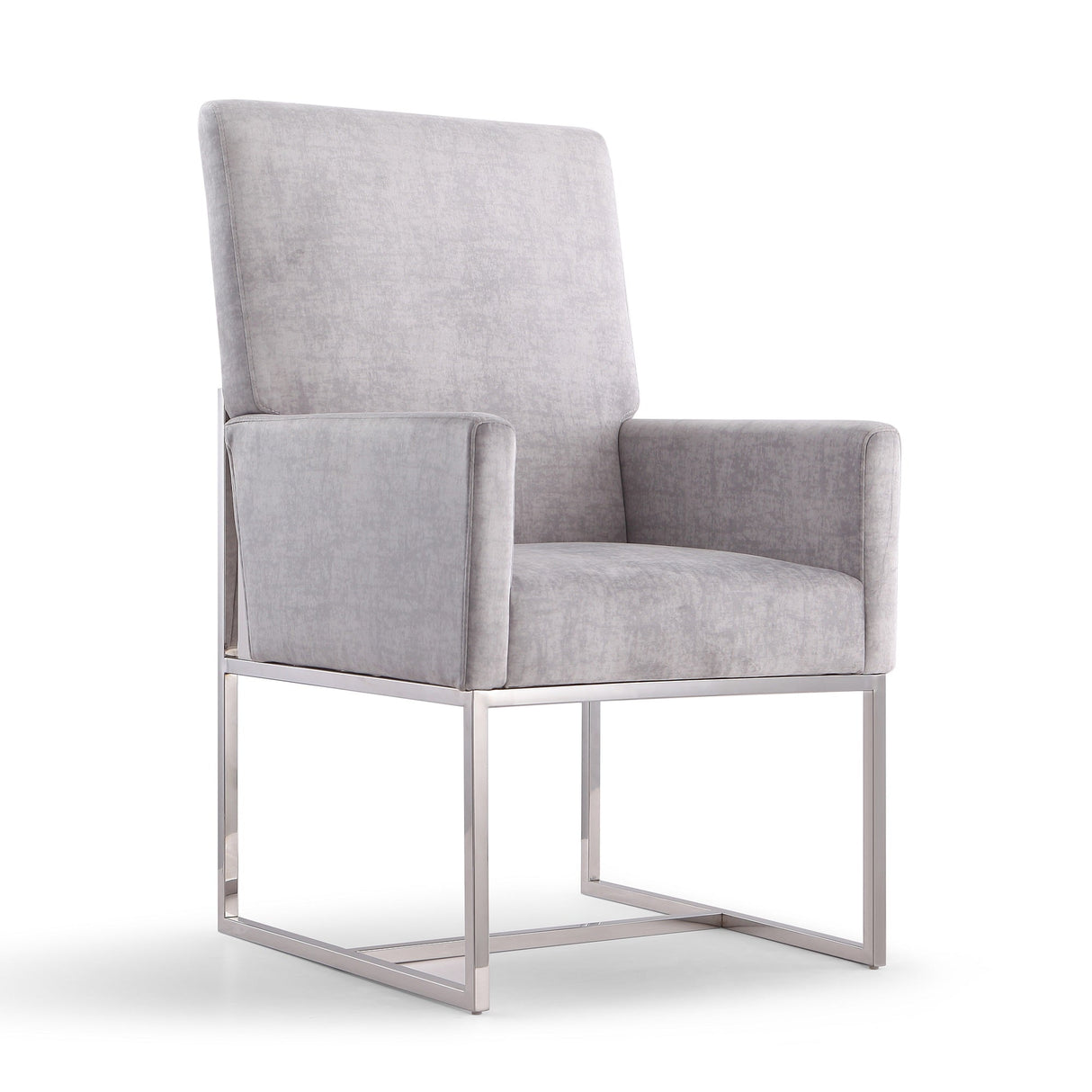 Element Dining Armchair in Grey (set of 2) by Manhattan Comfort at Eve Furniture