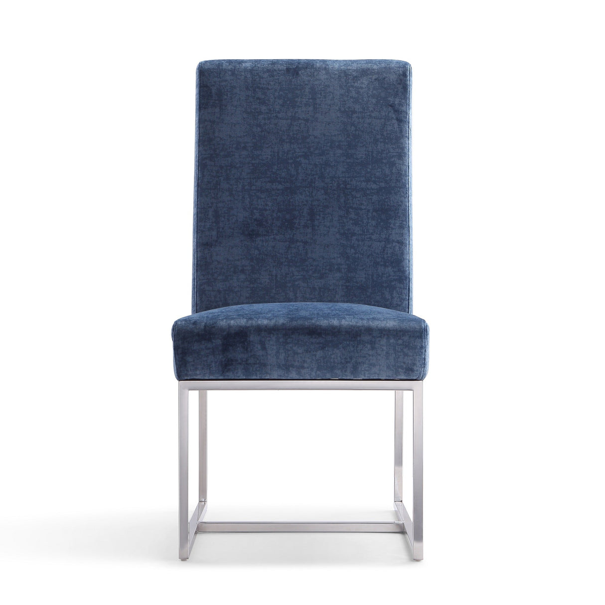Element Velvet Dining Chair in Blue (set of 2) by Manhattan Comfort at Eve Furniture