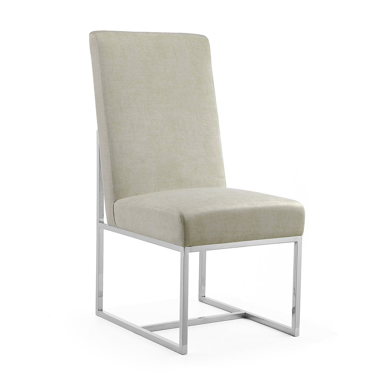Element Velvet Dining Chair in Champagne (set of 2) by Manhattan Comfort at Eve Furniture