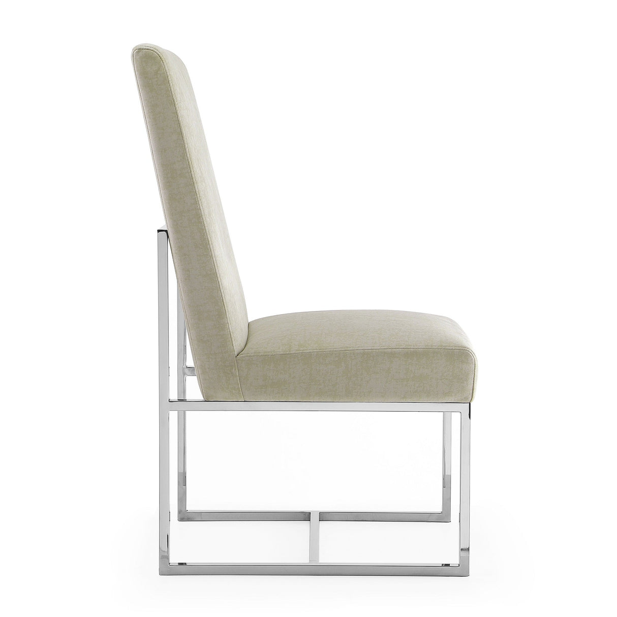 Element Velvet Dining Chair in Champagne (set of 2) by Manhattan Comfort at Eve Furniture