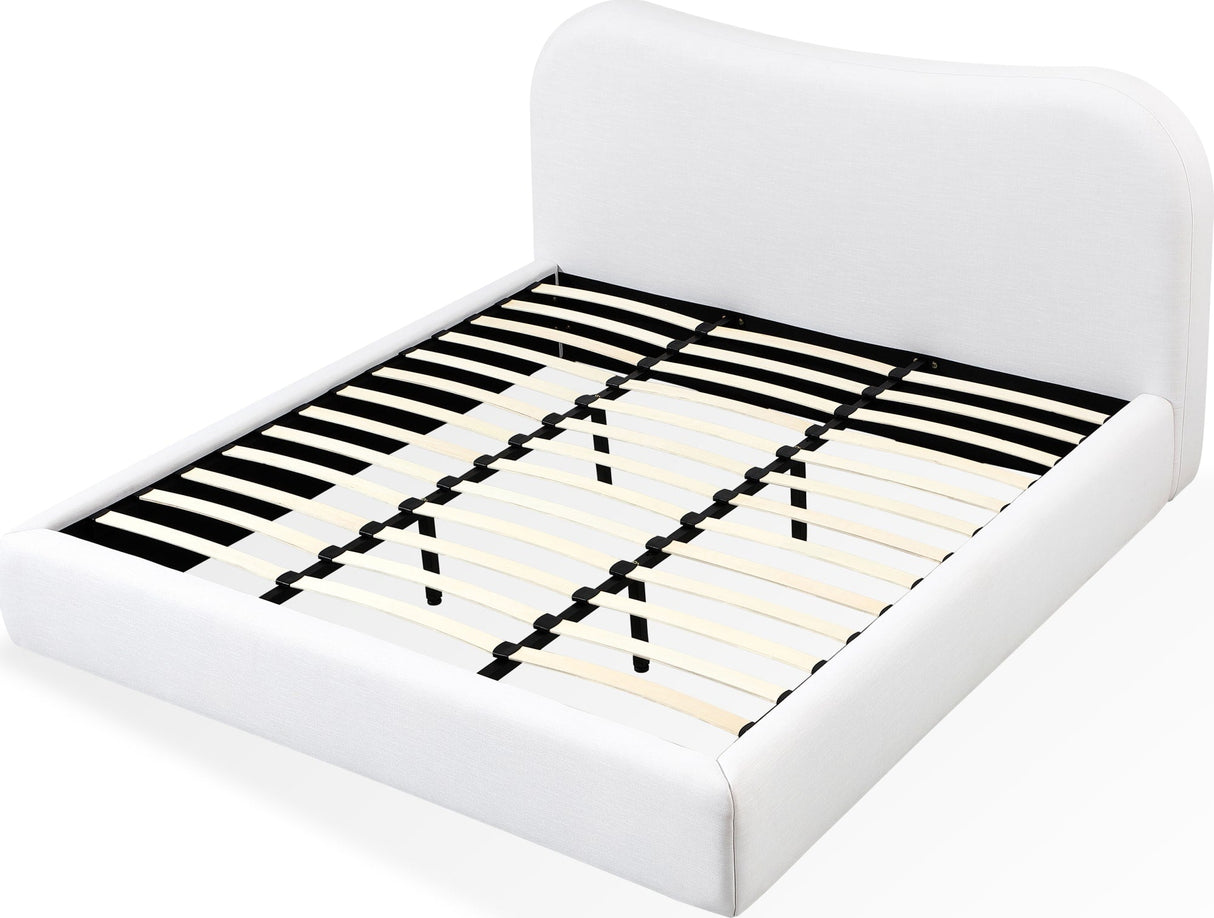 Elena Vanilla Queen Upholstered Bed by Modus Furniture at Eve Furniture