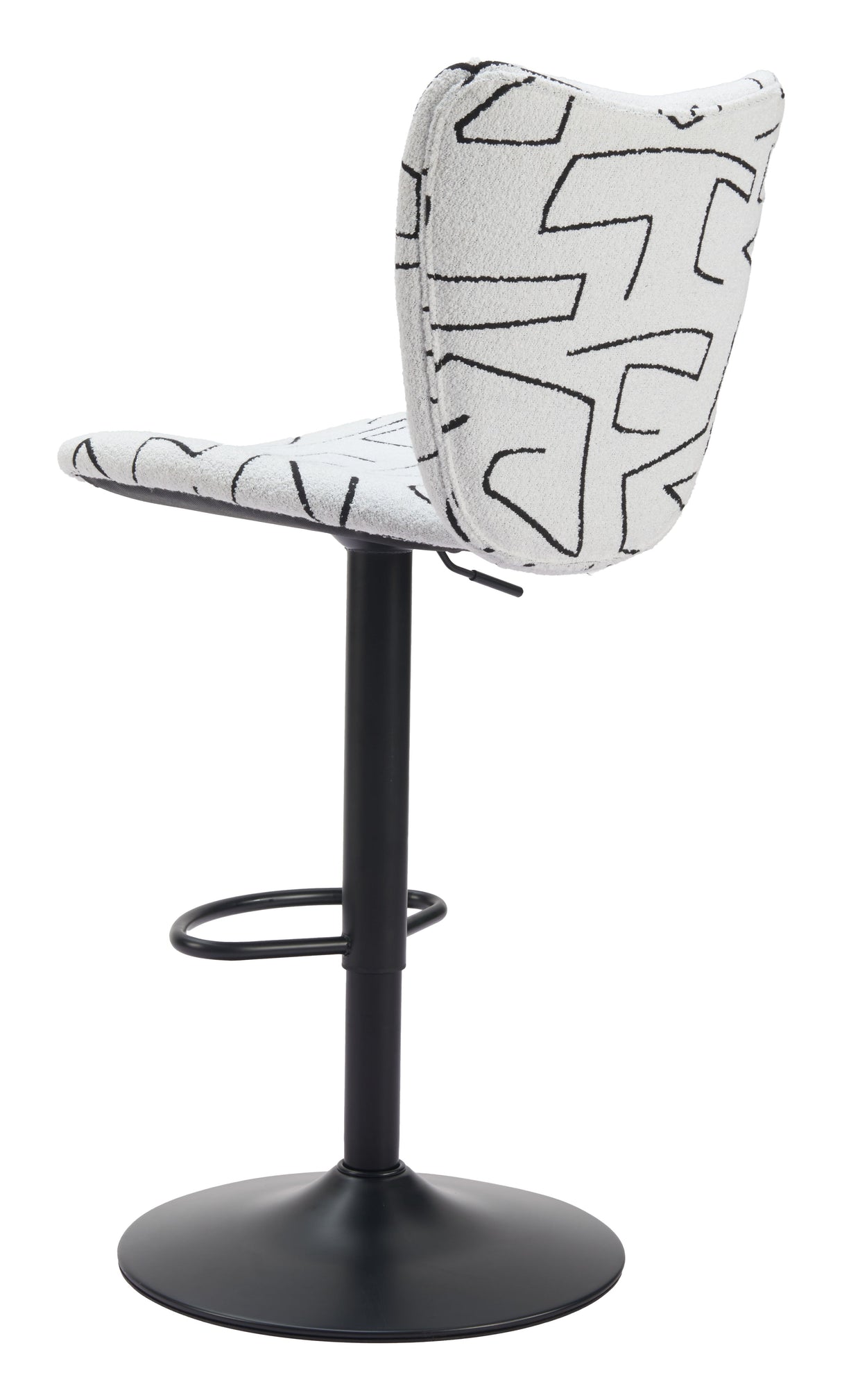Elevate White Barstool (Set of 2) by Zuomod at Eve Furniture
