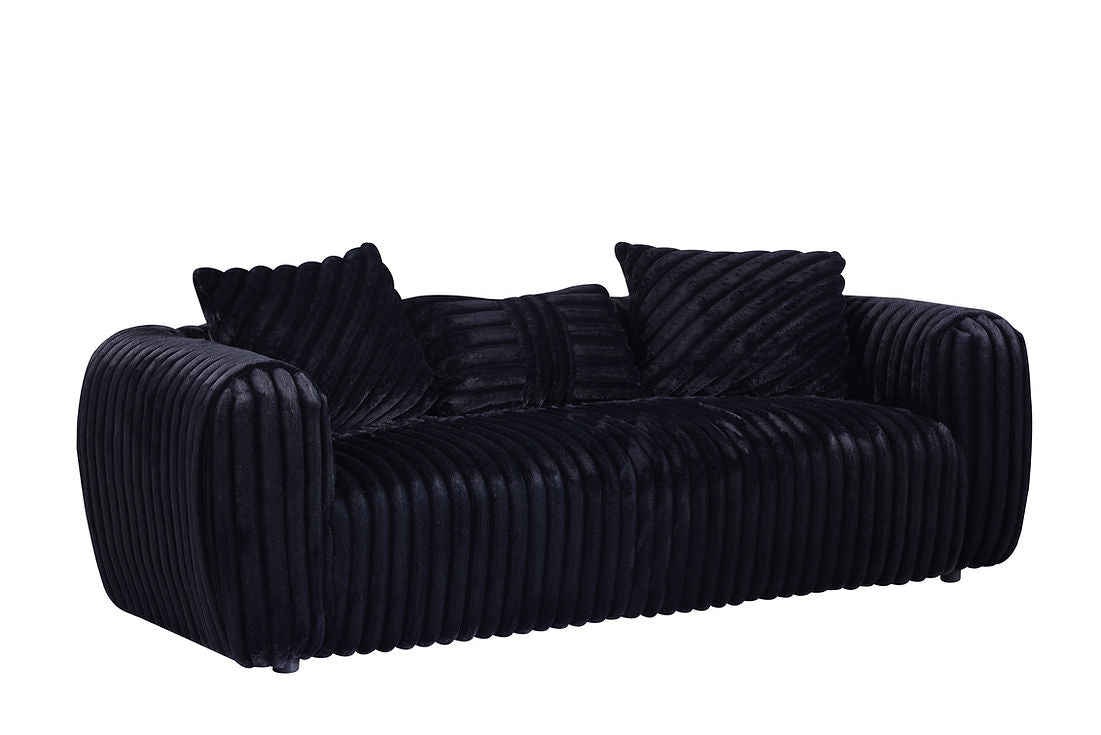 Eli Black Sofa Loveseat by New Era Innovations at Eve Furniture