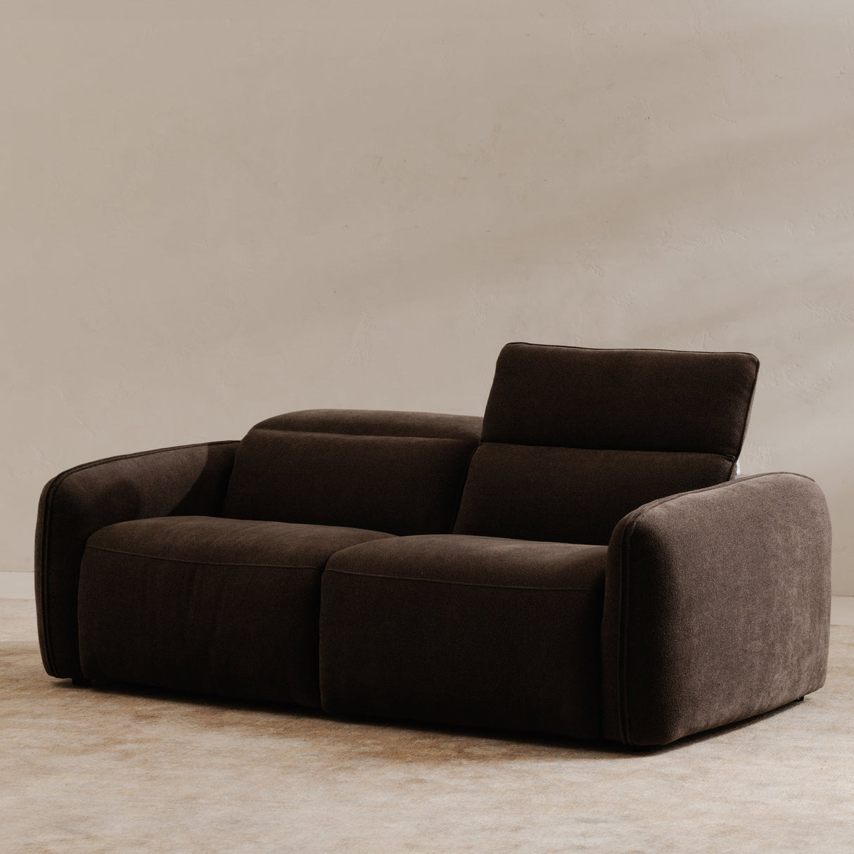 Eli Dusk Grey Power Recliner Sofa by MOES at Eve Furniture