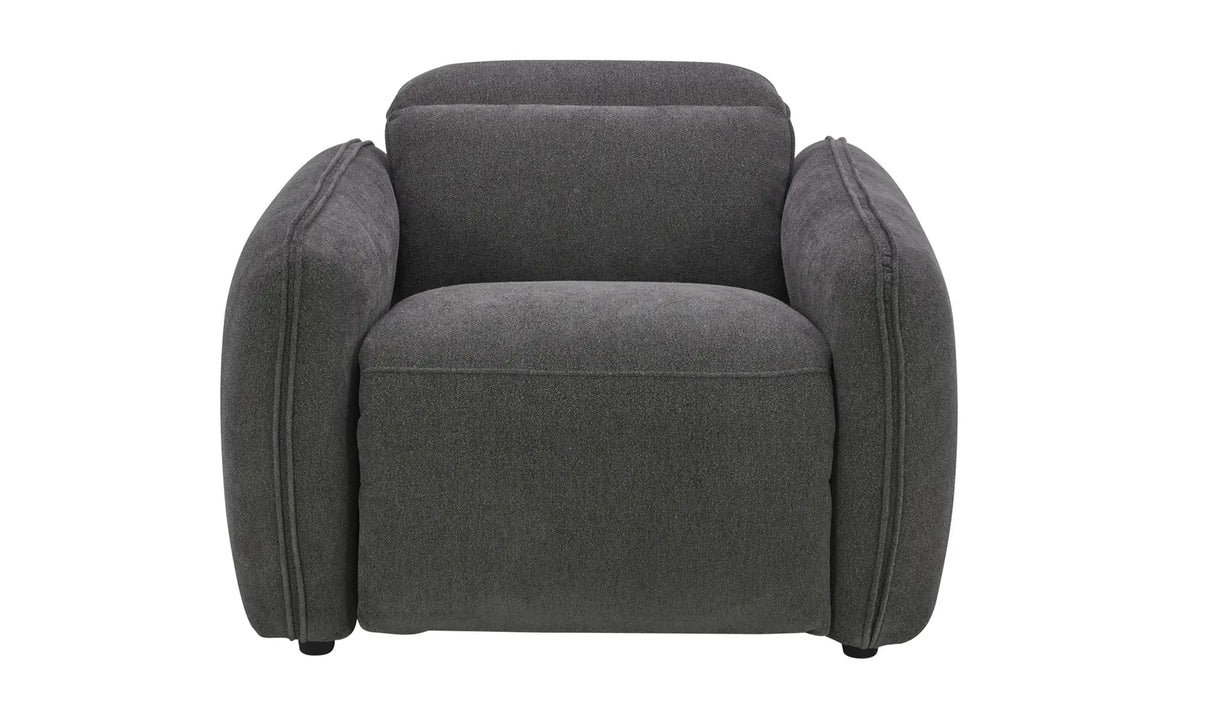 Eli Power Recliner Chair Dusk Grey by Moe's Home at Eve Furniture