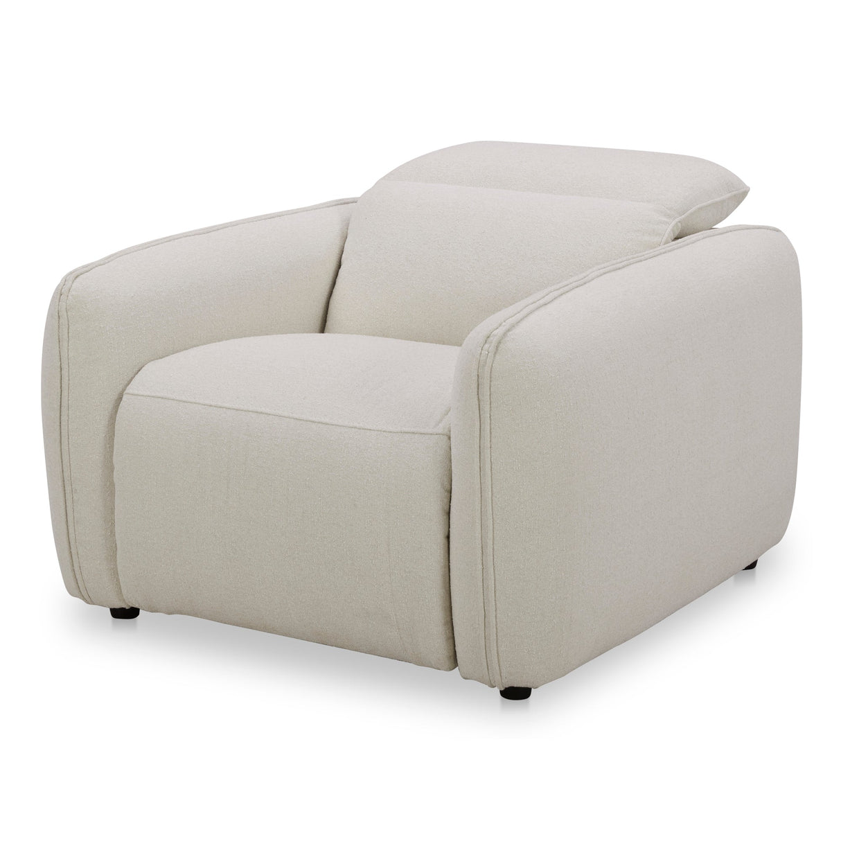 Eli Warm White Power Recliner Chair by Moe's Home at Eve Furniture