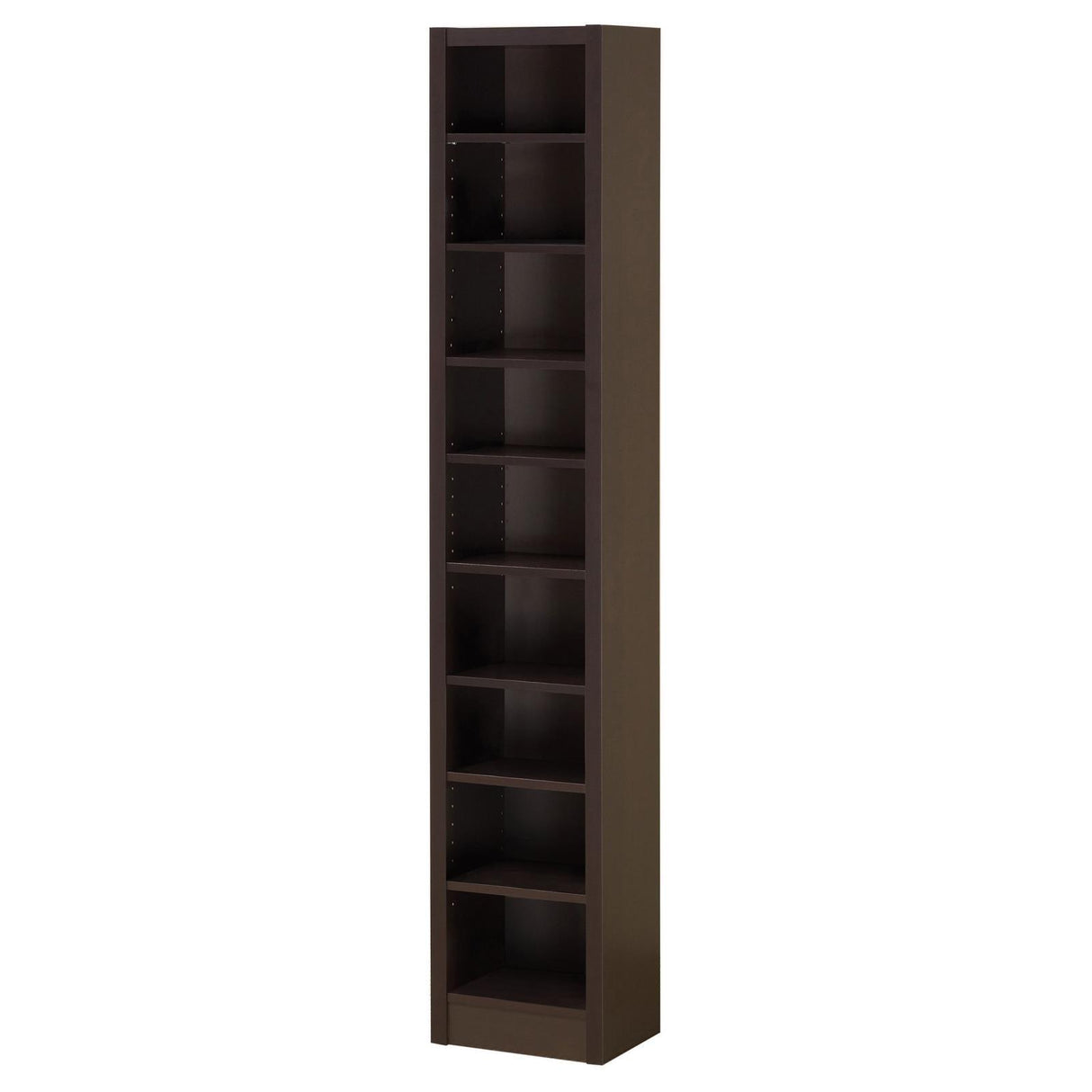 Eliam Cappuccino Rectangular Bookcase with 2 Fixed Shelves by Coaster at Eve Furniture