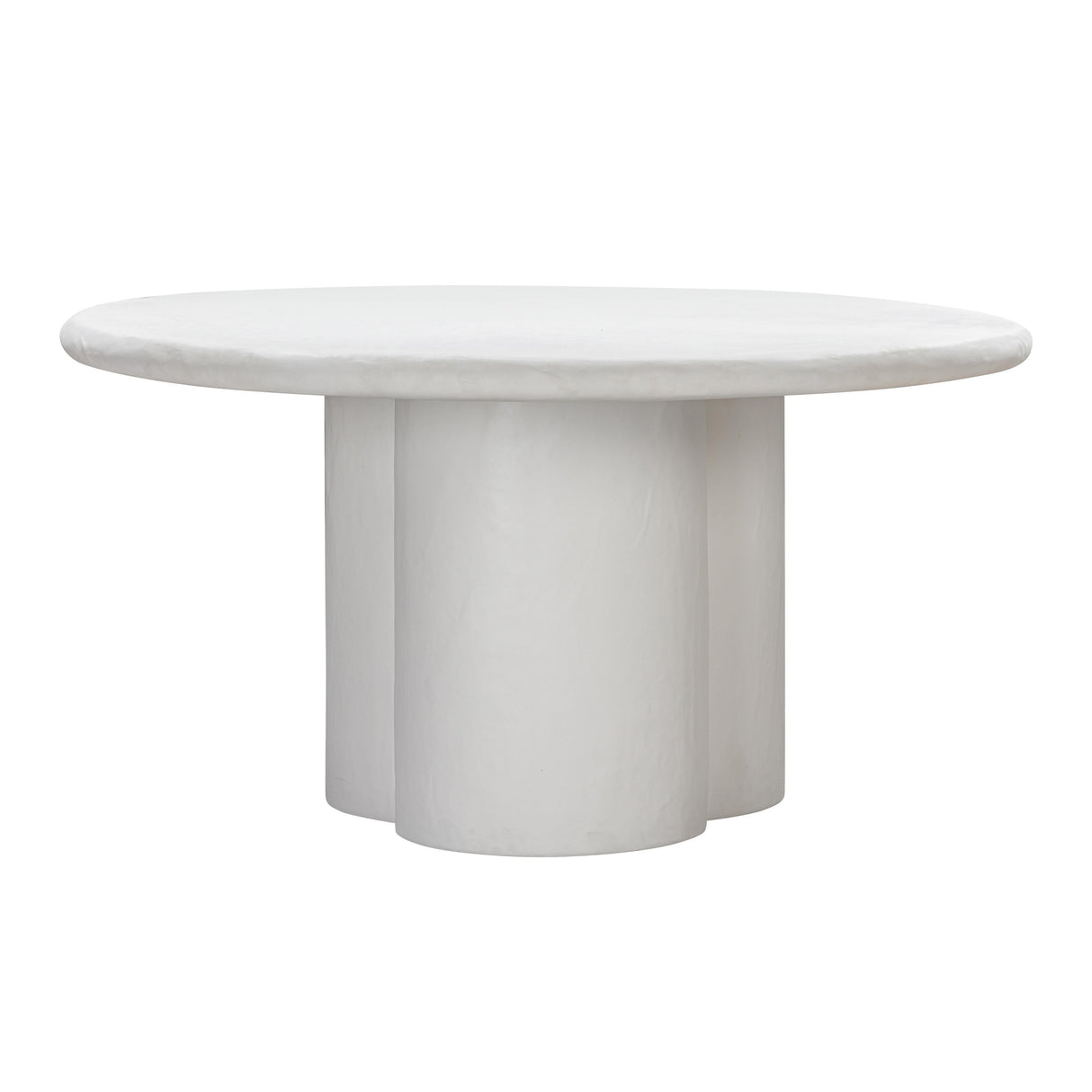 Elika Faux Plaster Indoor / Outdoor 59" Round Dining Table by TOV Furniture at Eve Furniture