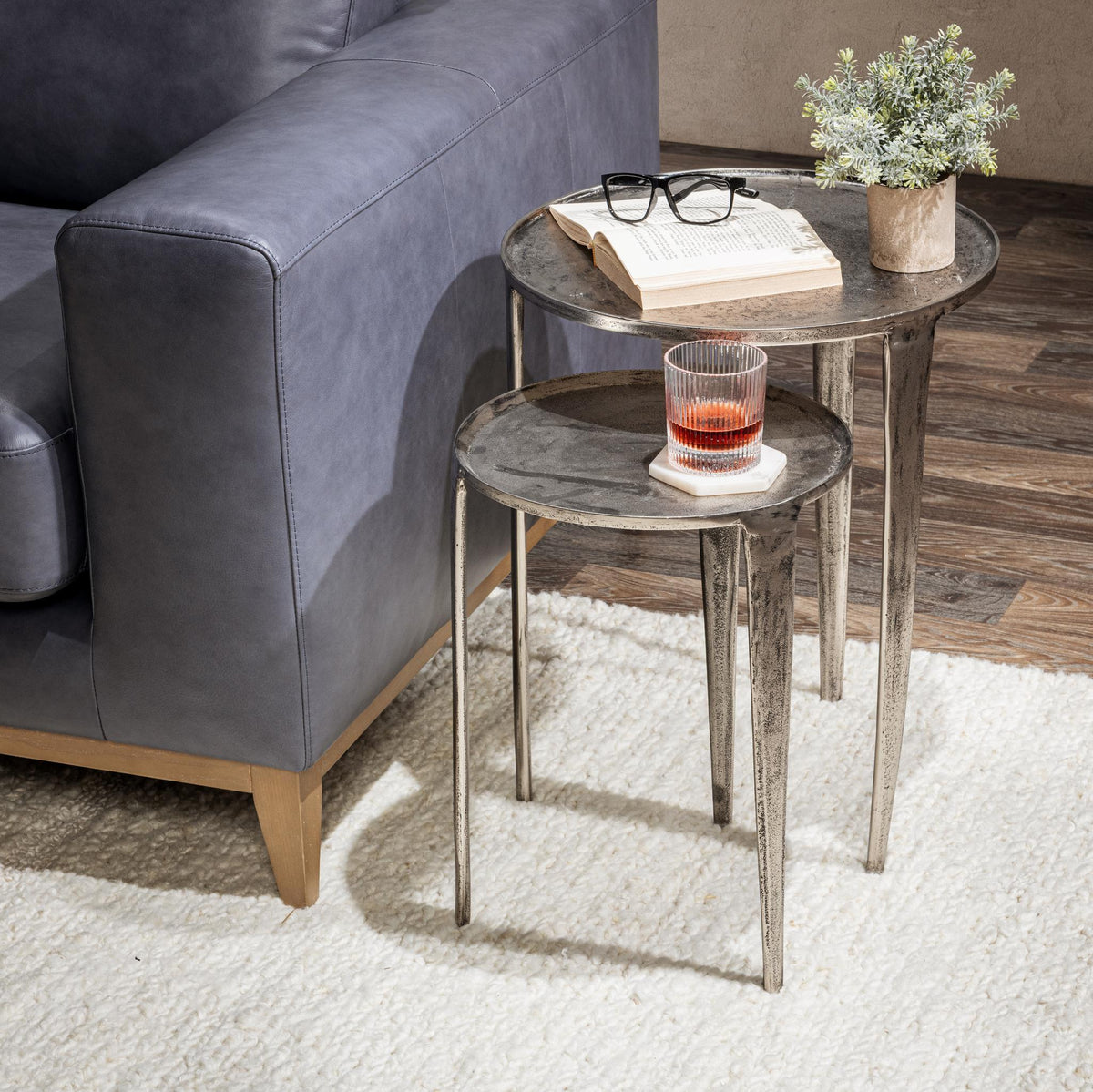 Elinor Nesting Accent Tables , Set of 2 by Classic Home at Eve Furniture