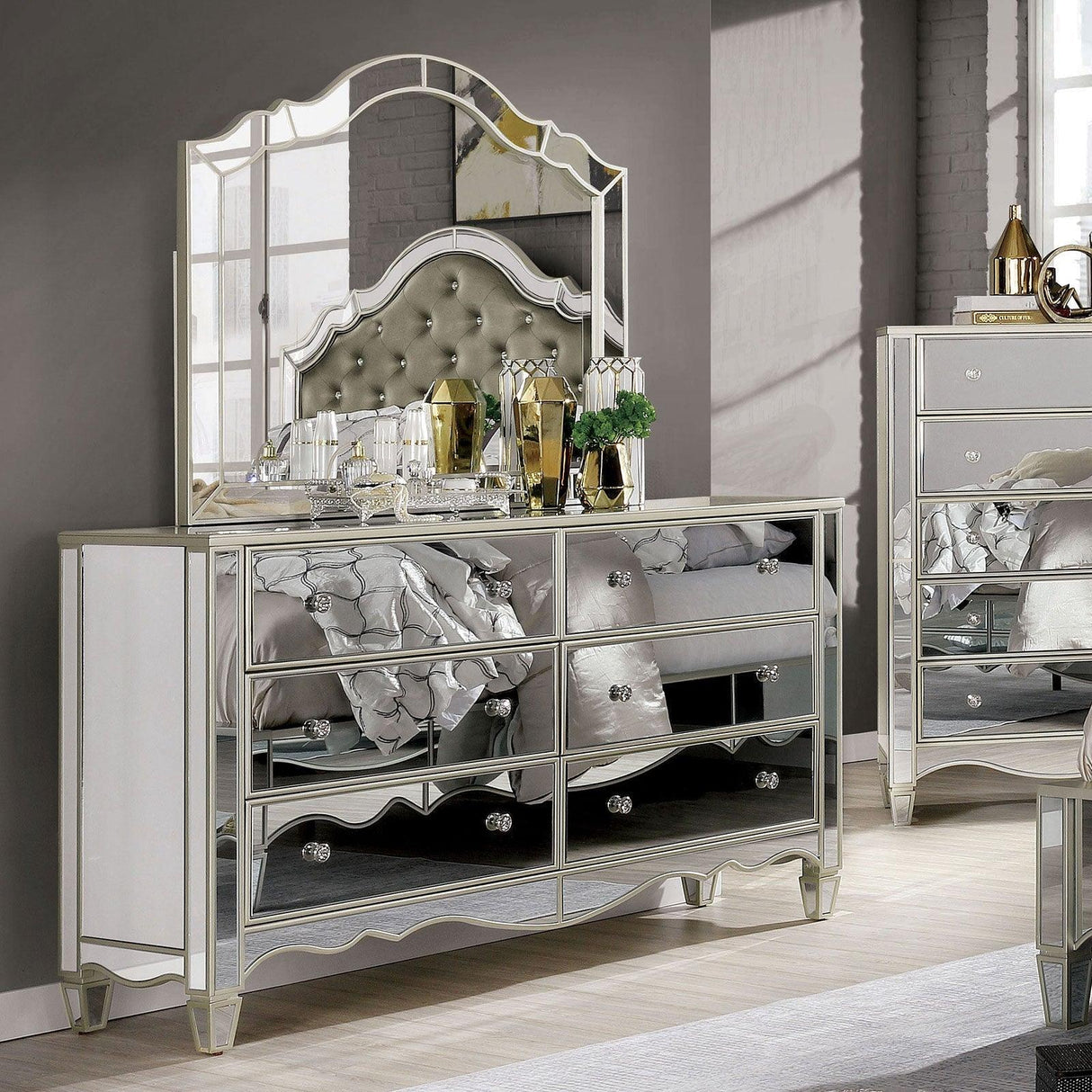 Eliora Silver Dresser by Furniture of America at Eve Furniture