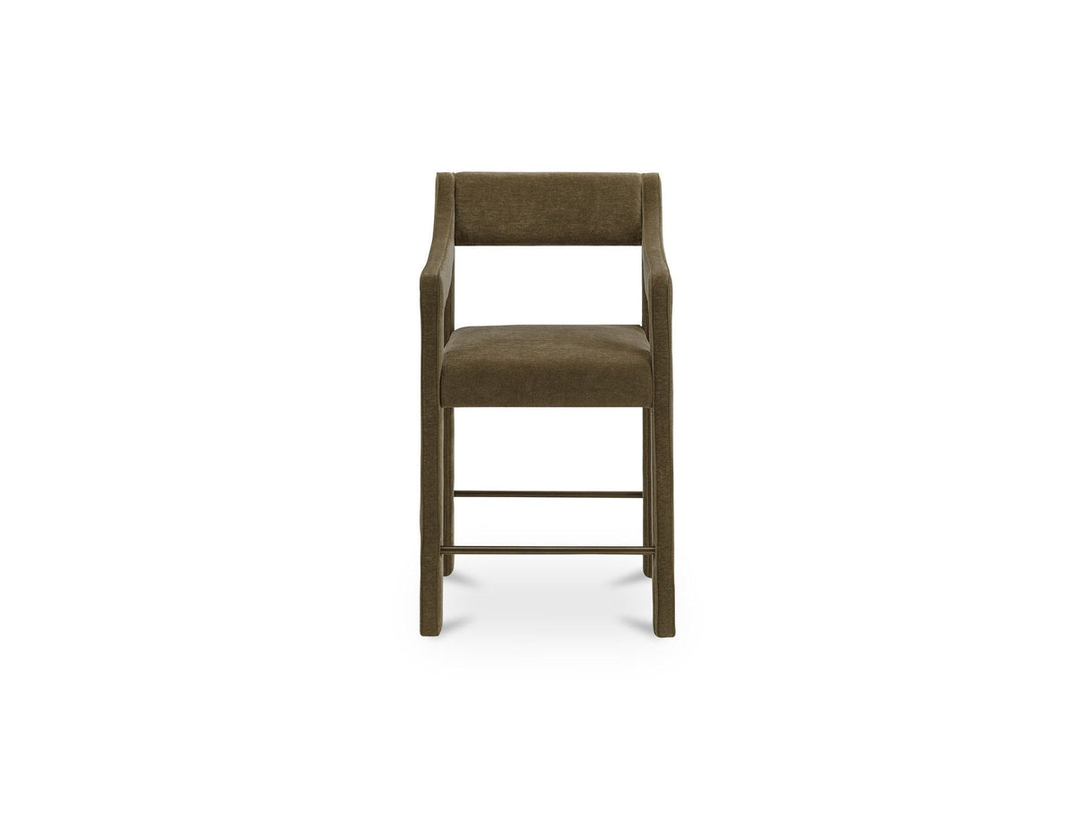 Elise Cedar Green Counter Stool by Moe's Home at Eve Furniture