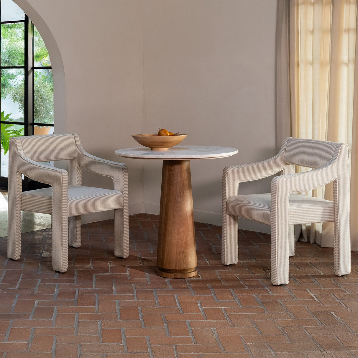 Elise Stripe Dining Chair by Moe's Home at Eve Furniture