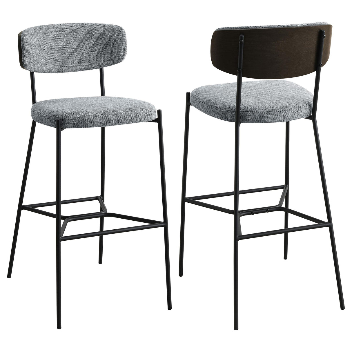 Elison Grey Pub Height Bar Stool (Set of 2) by Coaster at Eve Furniture