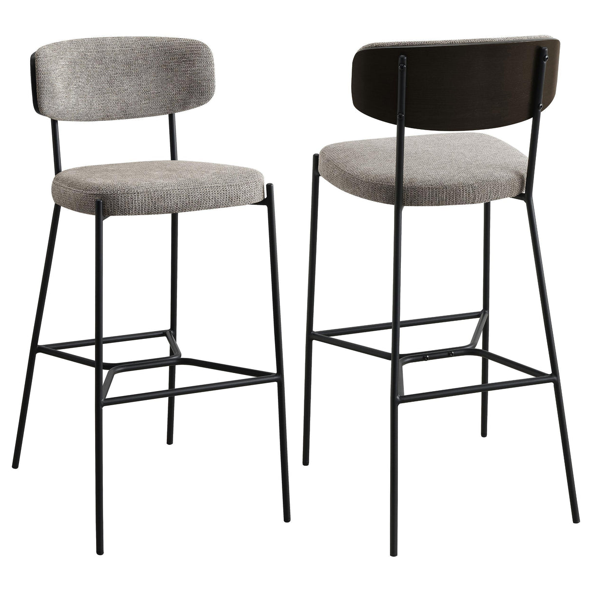 Elison Light Brown Pub Height Bar Stool (Set of 2) by Coaster at Eve Furniture