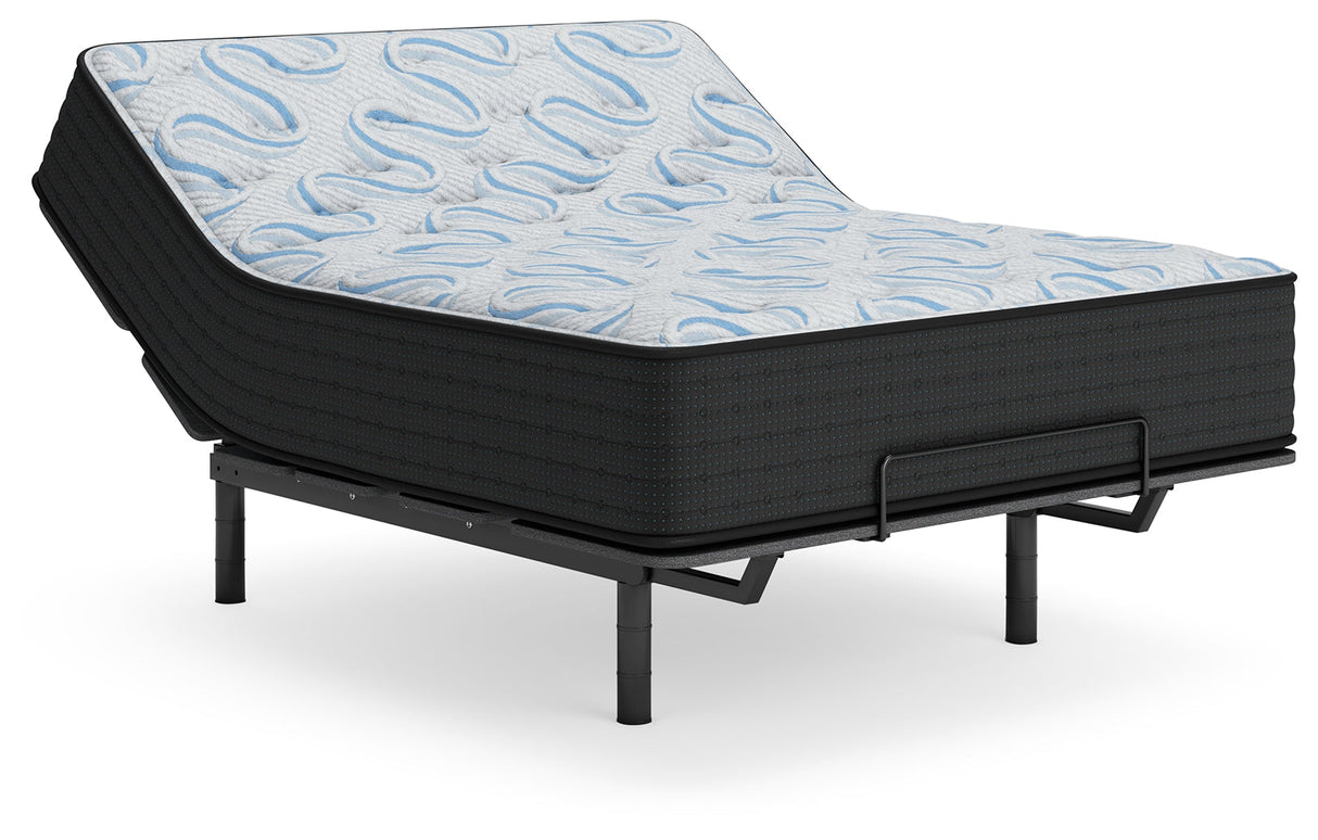 Elite Springs Firm Gray/Blue Full Mattress by Ashley at Eve Furniture