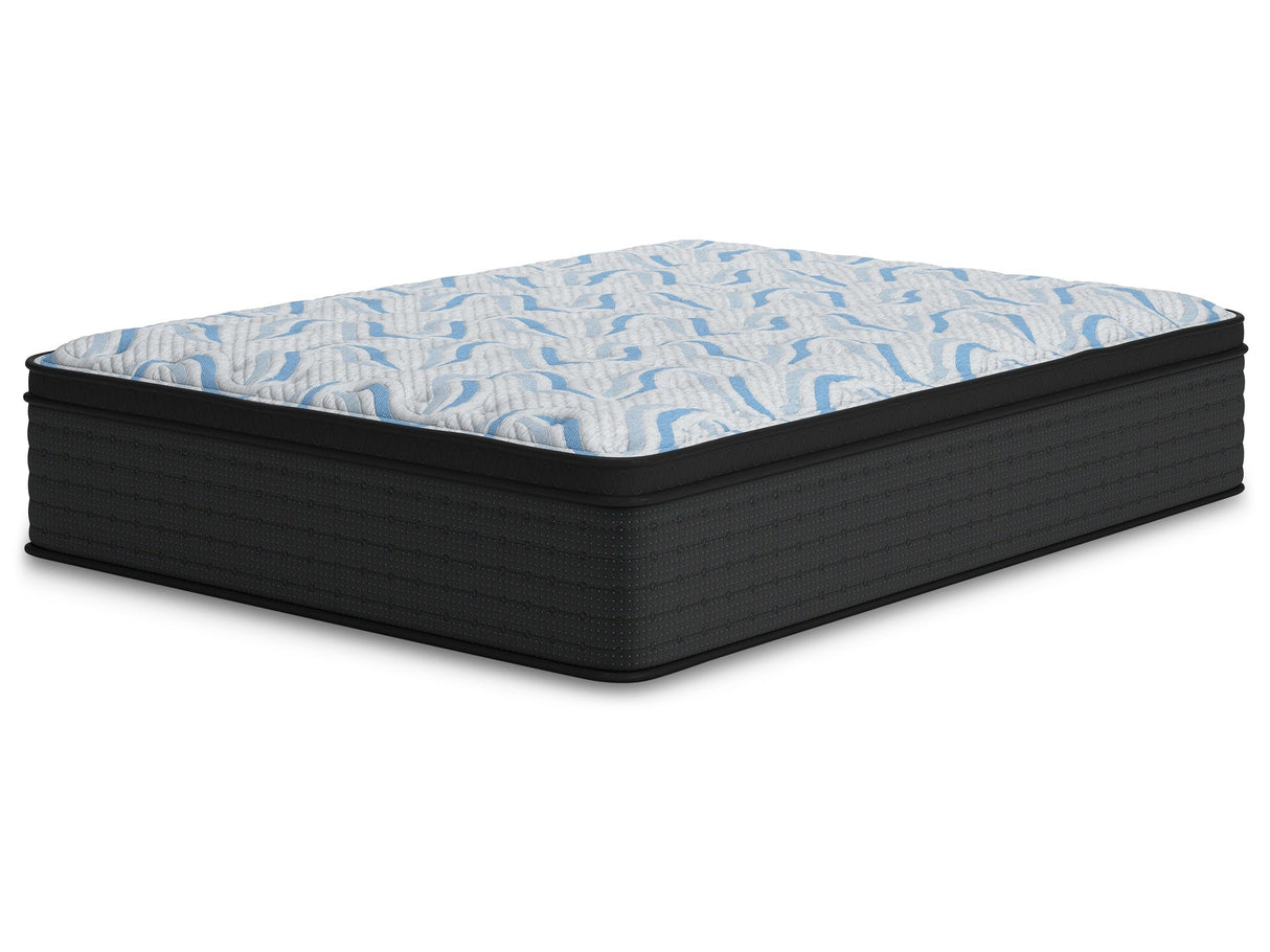 Elite Springs Plush Gray/Blue Full Mattress by Ashley at Eve Furniture