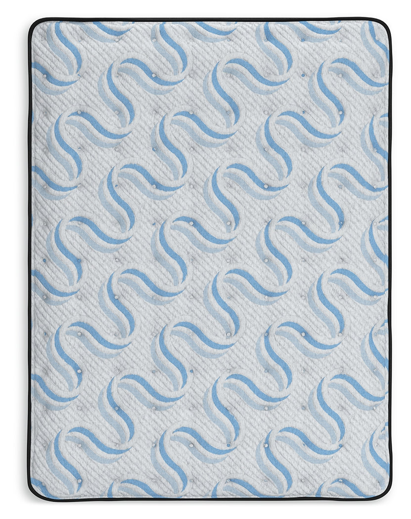Elite Springs Plush Gray/Blue Queen Mattress by Ashley at Eve Furniture