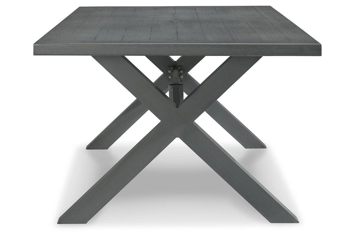 Elite Park Gray Outdoor Dining Table by Ashley at Eve Furniture