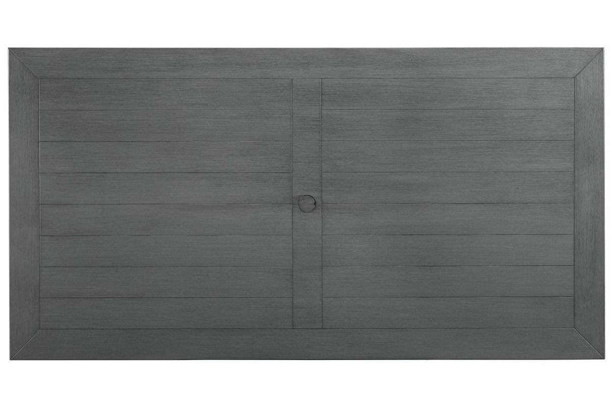 Elite Park Gray Outdoor Dining Table by Ashley at Eve Furniture