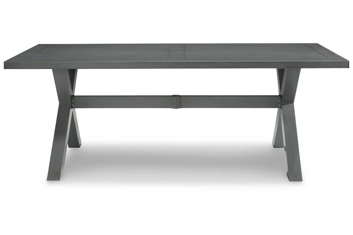 Elite Park Gray Outdoor Dining Table by Ashley at Eve Furniture