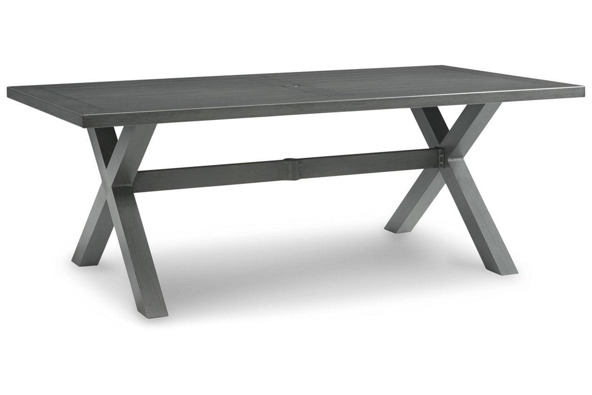 Elite Park Gray Outdoor Dining Table by Ashley at Eve Furniture