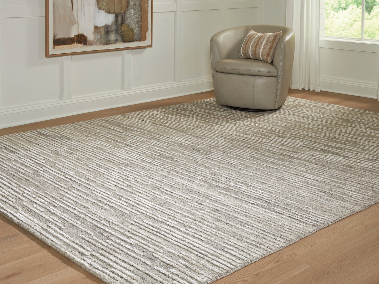 Eljory Gray Extra Large Rug by Ashley at Eve Furniture
