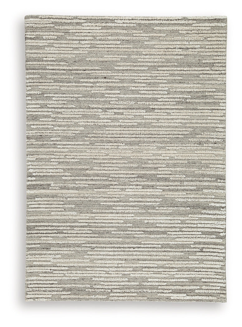Eljory Gray Medium Rug by Ashley at Eve Furniture