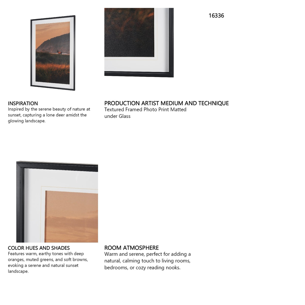 Elk by Stefan and Audrey Textured Framed Photo Print Matted under Glass by Mercana at Eve Furniture