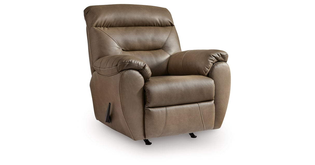 Elksworth Biscotti Recliner by ASHLEY FURNITURE at Eve Furniture