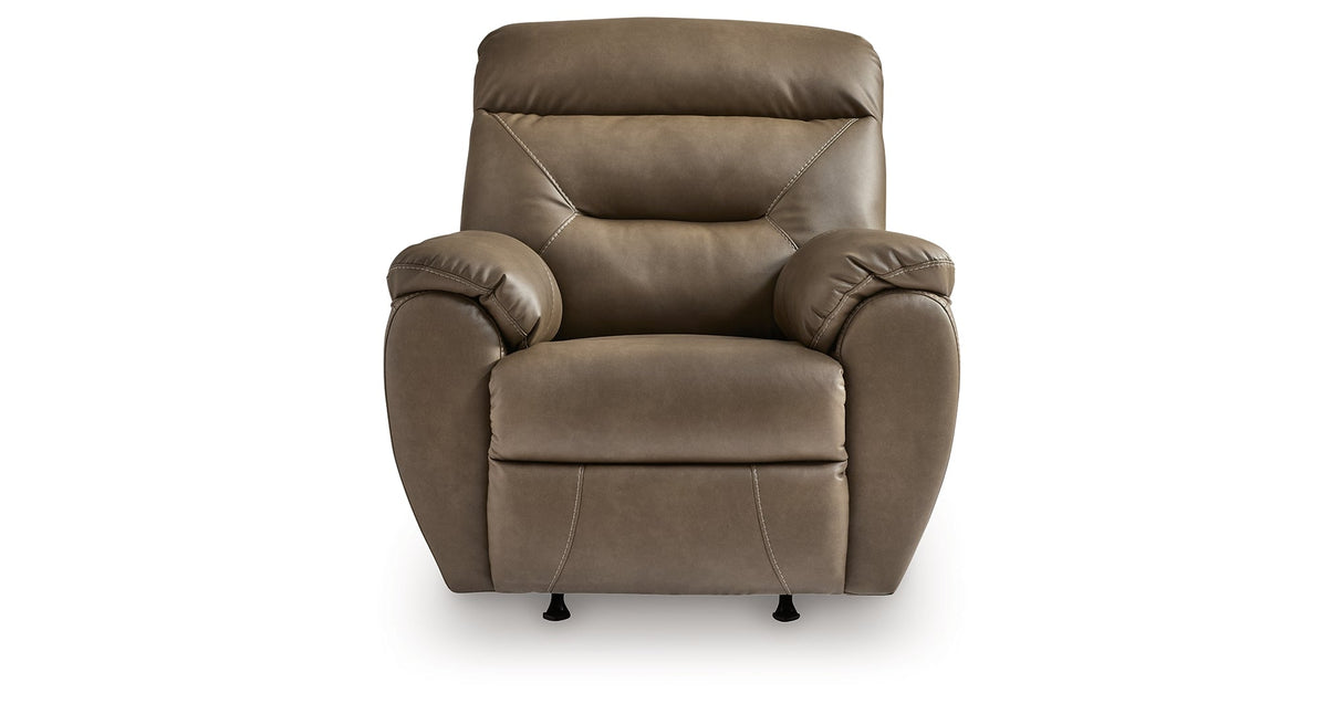 Elksworth Biscotti Recliner by ASHLEY FURNITURE at Eve Furniture