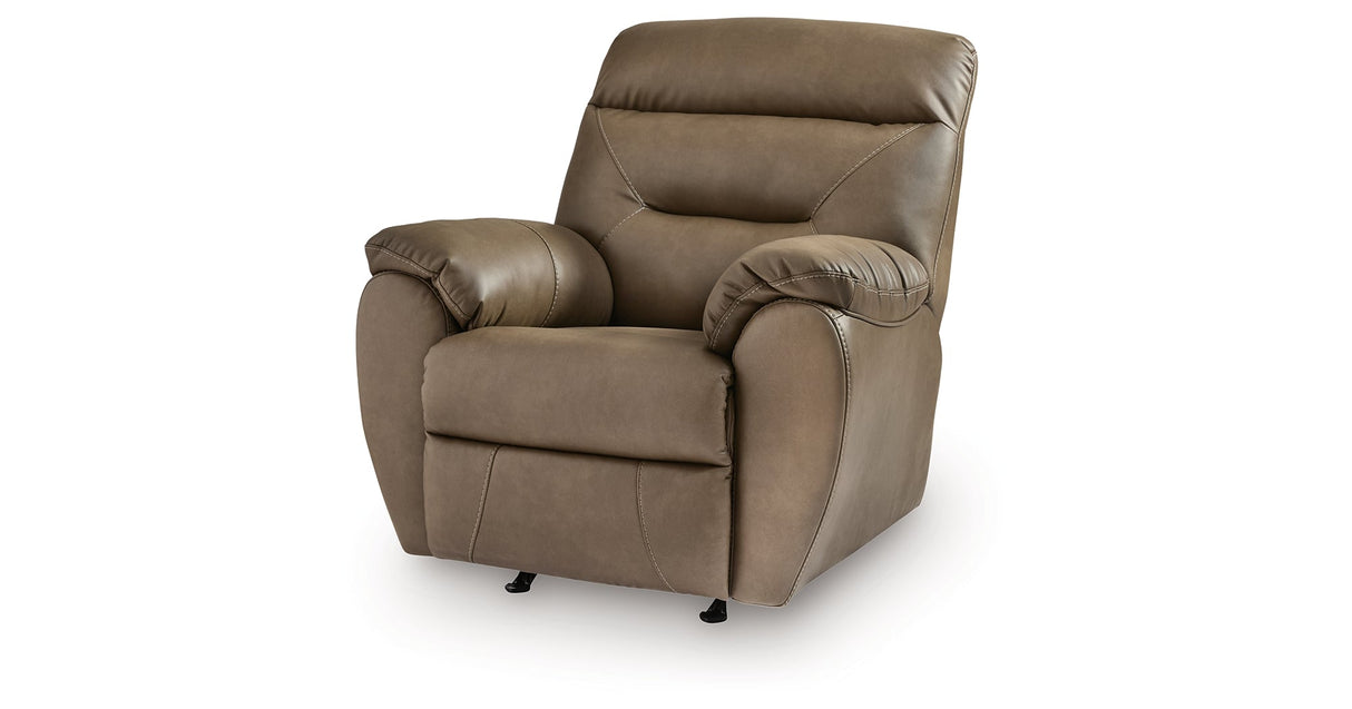 Elksworth Biscotti Recliner by ASHLEY FURNITURE at Eve Furniture