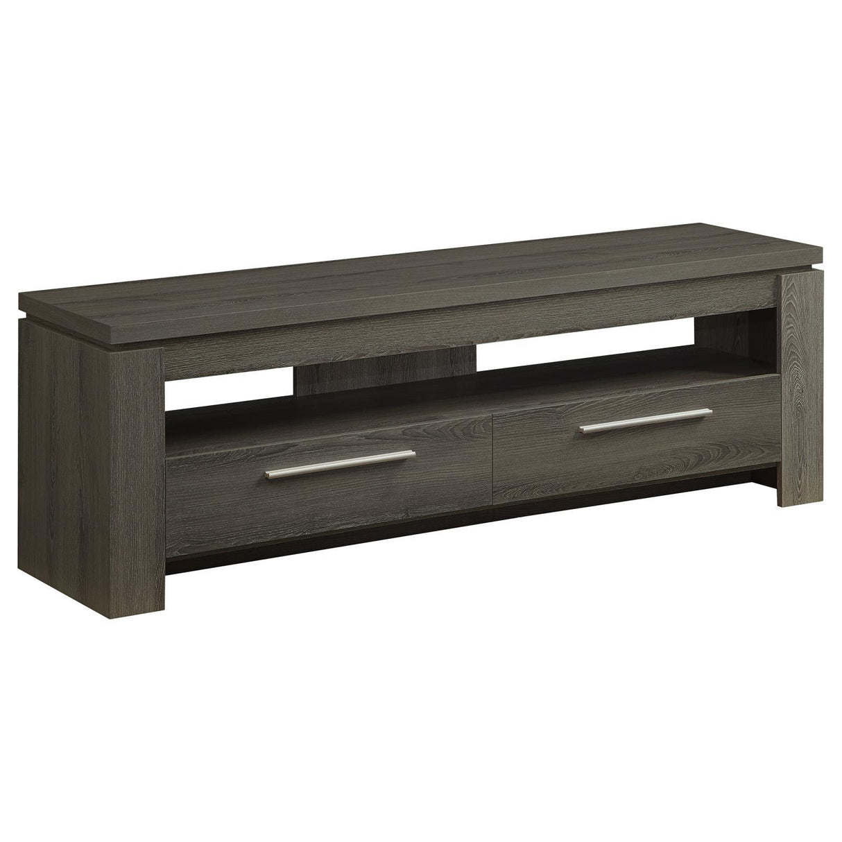 Elkton Weathered Gray 2-Drawer TV Console by Coaster at Eve Furniture