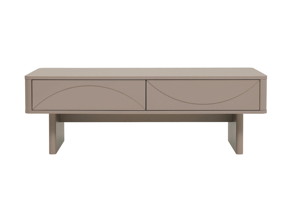 Ella 47.2" Coffee Table in Mocha by Manhattan Comfort at Eve Furniture