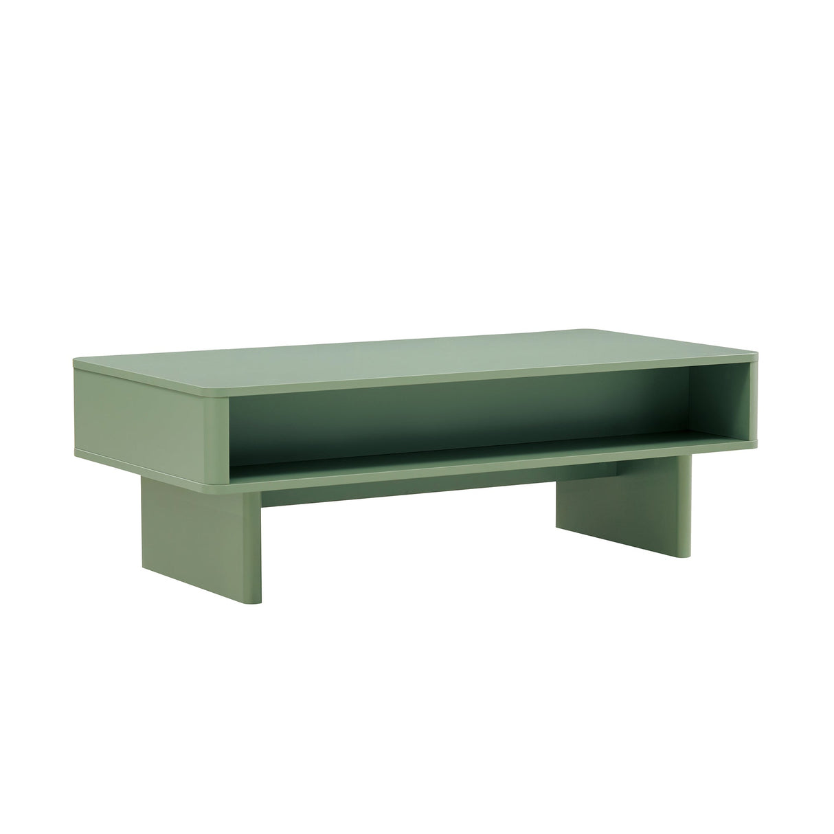 Ella 47.2" Coffee Table in Sage Green by Manhattan Comfort at Eve Furniture