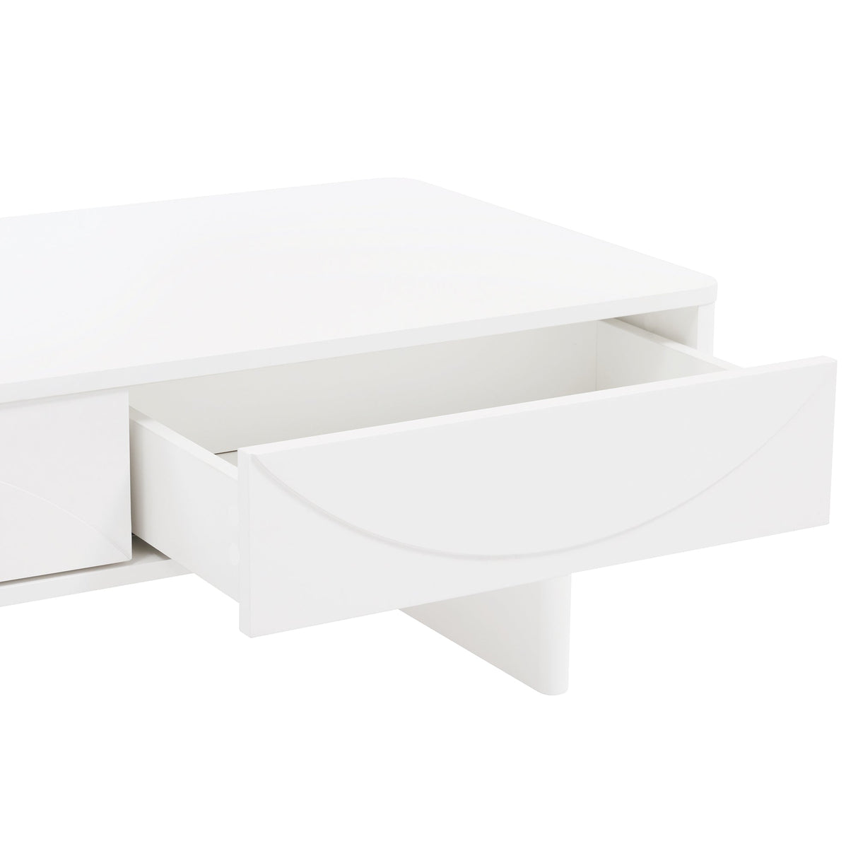 Ella 47.2" Coffee Table in White by Manhattan Comfort at Eve Furniture