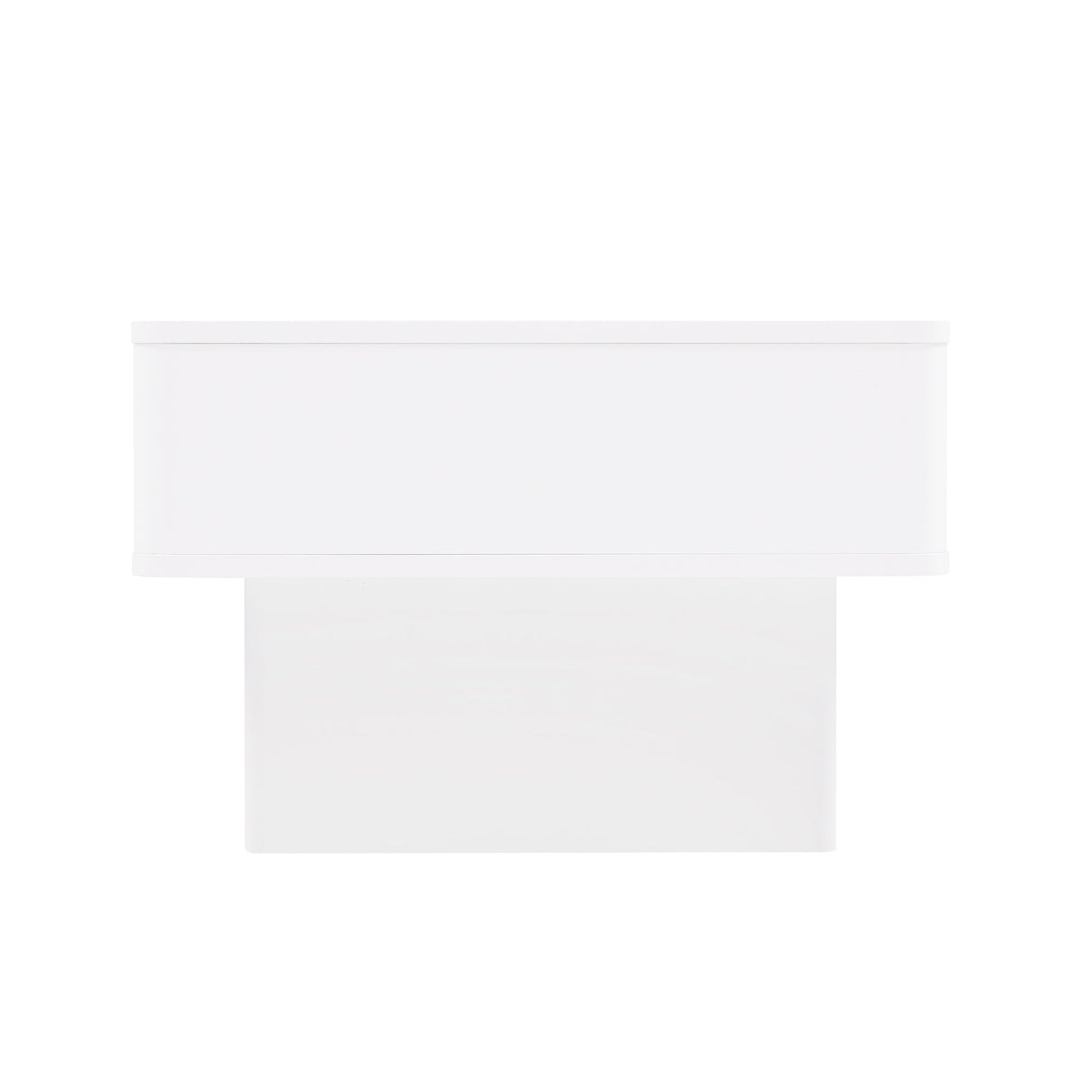 Ella 47.2" Coffee Table in White by Manhattan Comfort at Eve Furniture