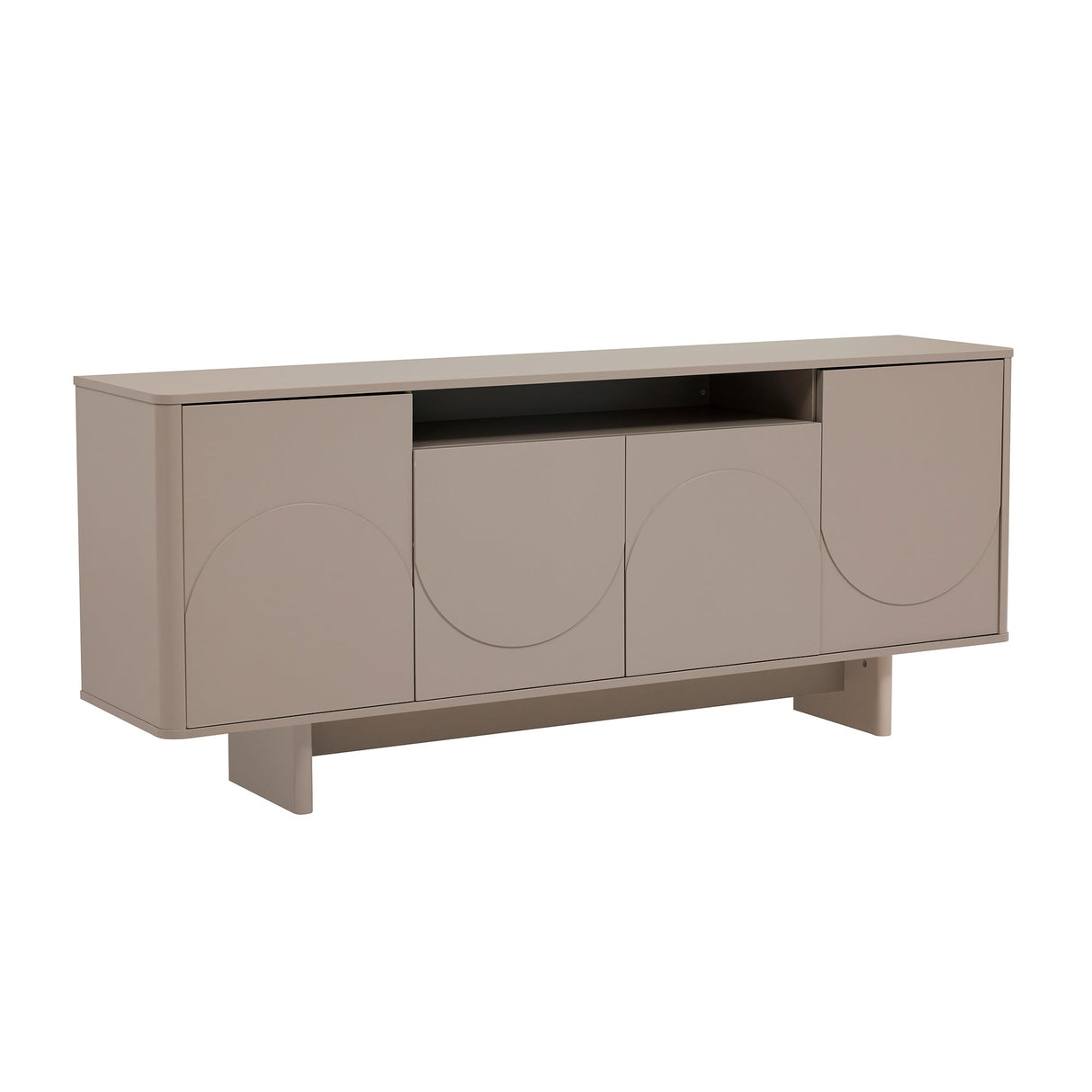 Ella 70.86" Sideboard in Mocha by Manhattan Comfort at Eve Furniture