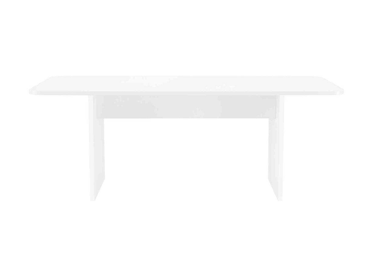 Ella 78.7" Dining Table in White by Manhattan Comfort at Eve Furniture