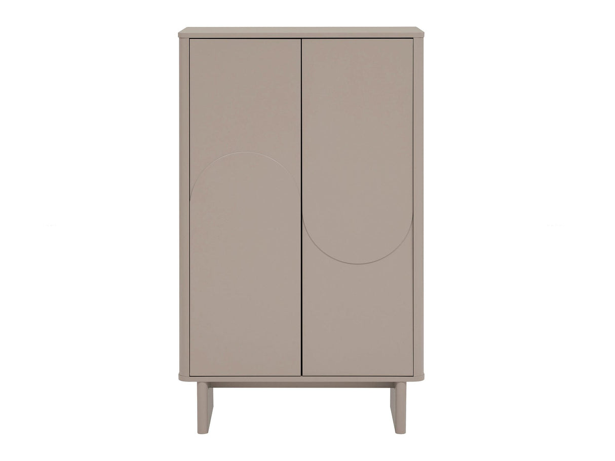 Ella Accent Cabinet in Mocha by Manhattan Comfort at Eve Furniture