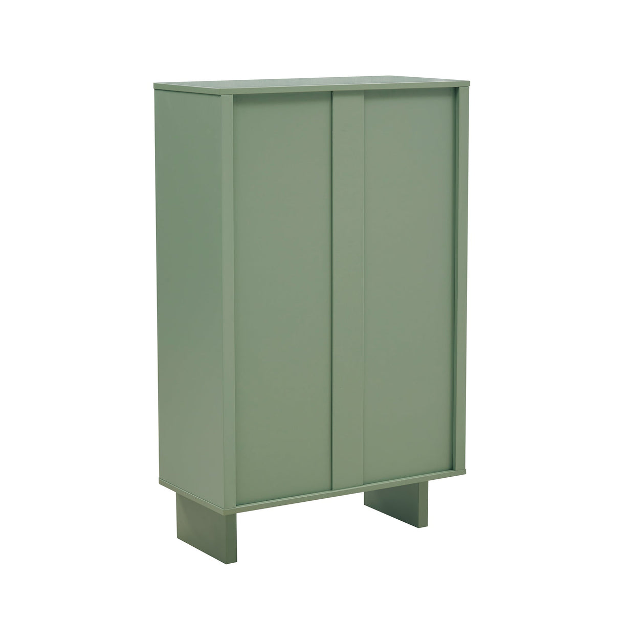 Ella Accent Cabinet in Sage Green by Manhattan Comfort at Eve Furniture