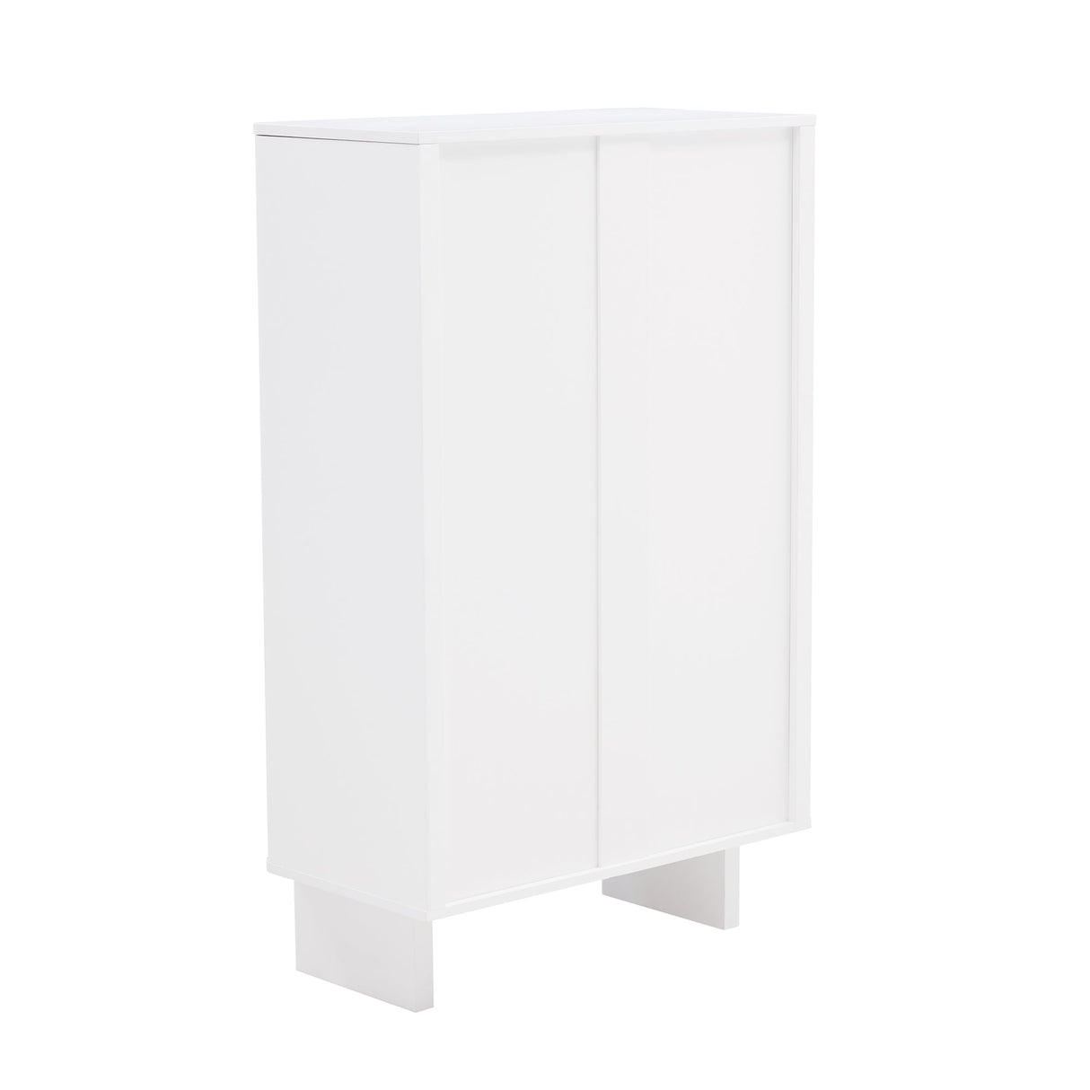 Ella Accent Cabinet in White by Manhattan Comfort at Eve Furniture