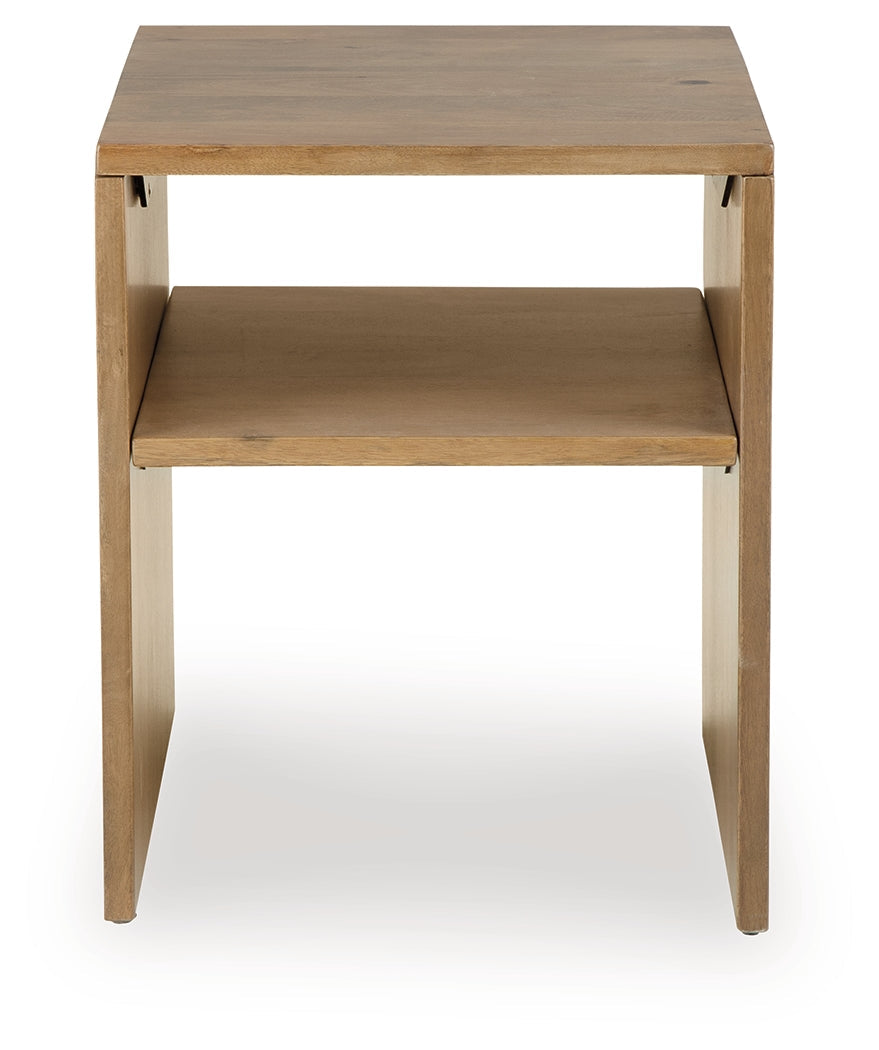 Ella Grove Rich Brown End Table by ASHLEY FURNITURE at Eve Furniture