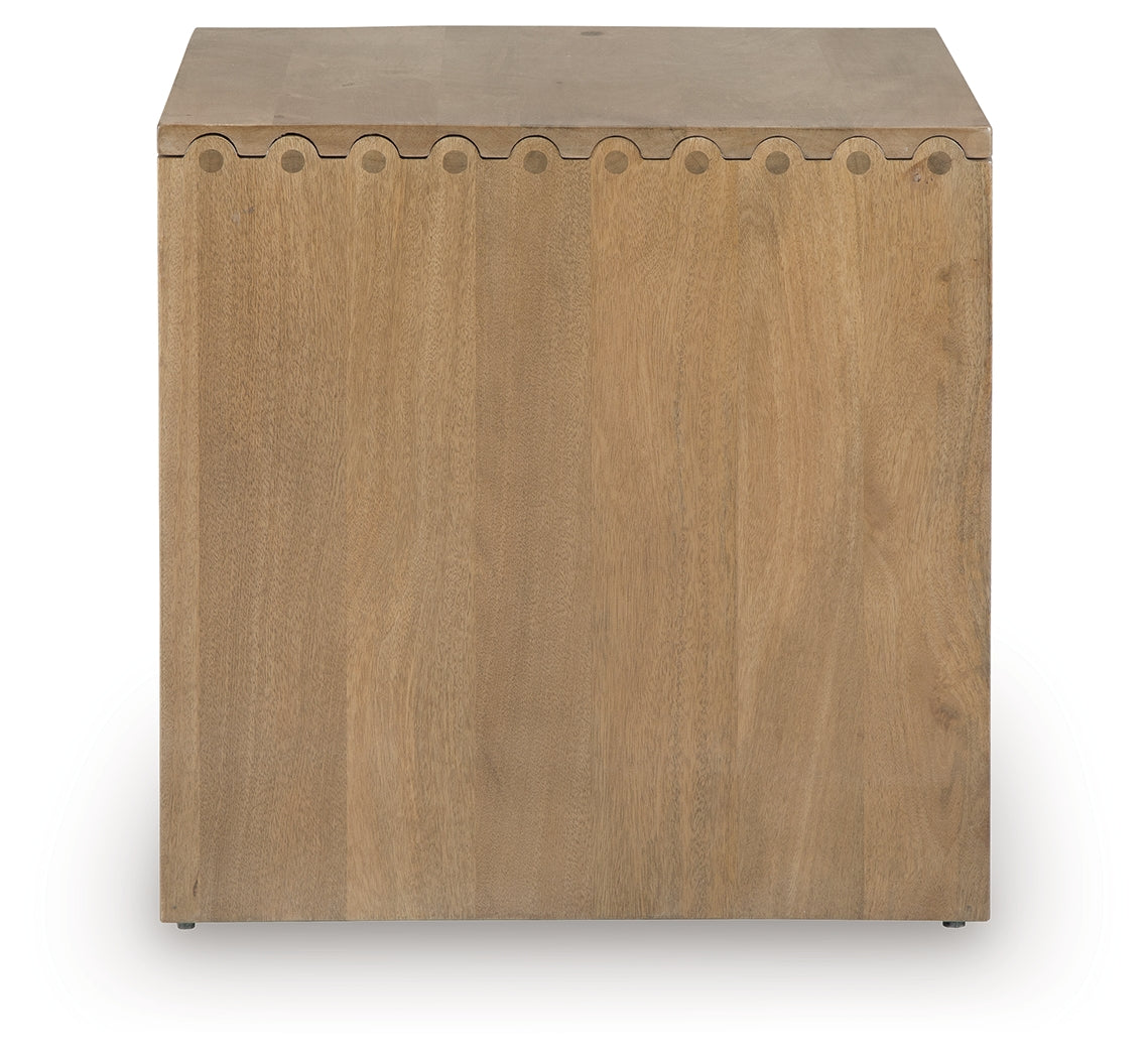Ella Grove Rich Brown End Table by ASHLEY FURNITURE at Eve Furniture