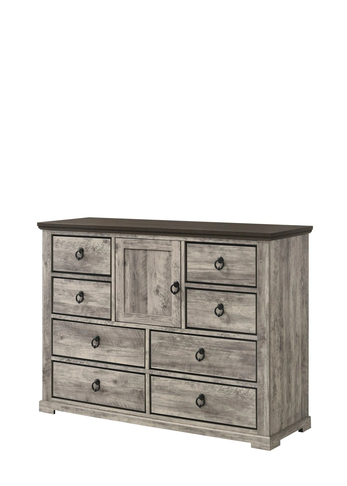 Ella-Mae Beige and Brown Poster Bedroom Set by Crown Mark at Eve Furniture