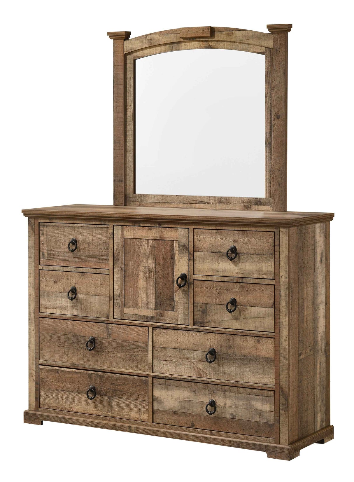 Ella-Mae Reclaimed Natural Bedroom Set by Crown Mark at Eve Furniture