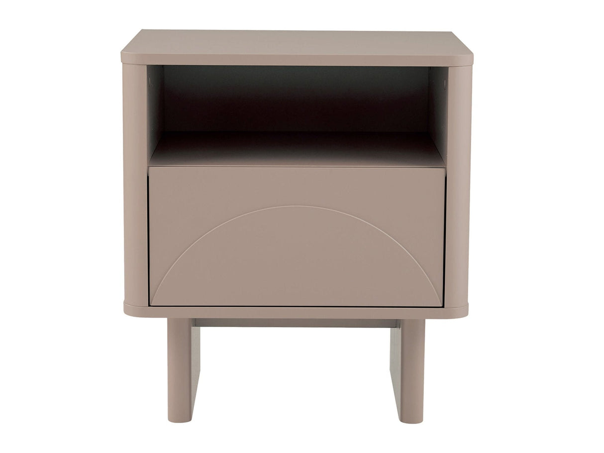 Ella Nightstand in Mocha by Manhattan Comfort at Eve Furniture